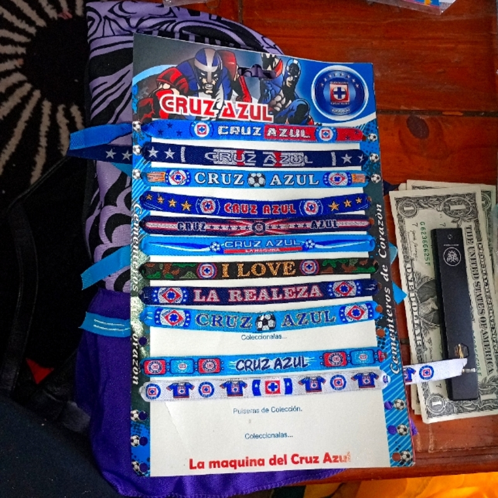 Soccer bracelets all different teams selling the whole set or per sheet